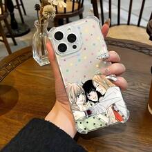Funda de teléfono SamsungAnime Kimis Ni Todoke compatible con los modelos de  17, 16E, 16, 15, 14, 13, 12, 11 Mini, Pro, Max, Air, X, XR, XSMAX, 8 y 7 Plus, con una cubierta trasera suave y transparente que es a prueba de caídas. - transparente - Ver 6