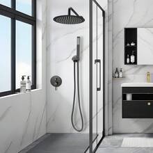 Soffioni doccia fissi - Mattschwarz Rund 10 Zoll - Visualizzare 8