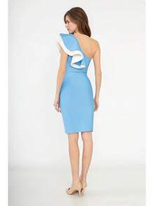 Women Cocktail Dresses - Baby Blue - View 4