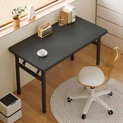 Moderna scrivania pieghevole per computer, scrivania salvaspazio – Non richiede montaggio, pronta all'uso immediato per ufficio domestico, studio e camera da letto