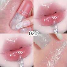 1/3 Warm Color Changing Lipstick, Small Color Changing Lip Oil, Moisturizing Lip Glaze, Mirror Water Lip Makeup, Plump Lip Gloss, Valentine's Day, Halloween, Christmas Gifts ﻿ - 彩色 - 查看 4