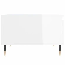 Tavolino da caffè vidaXL bianco lucido 55x55x36,5 cm Materiale a base di legno - Bianco - Visualizzare 8