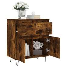 Buffet vidaXL Chêne fumé 60x35x70 cm Matériau à base de bois - Tabac - Voir 5