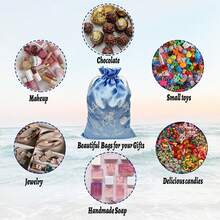 Aunthvra 10 Pack Bachelorette Drawstring Storage Bags With Gift Tags, Blue Satin Gift Wrap Bags Last Toast On The Coast Hangover Kit Bag For Bachelorette Party Favor Bridesmaid Gifts, 6 X 8 Inch - 藍色 - 查看 11