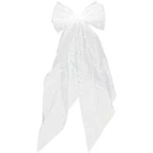 ml Angoily Pasador De Pelo Con Lazo Y Perlas Elegante Para Niñas Y Mujeres Pinza Decorativa Para Bodas Fiestas Y Uso Diario Accesorios Para Peinarse 17.3X5.9 Pulgadas10101 - Blanco - Ver 2