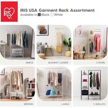 HLJ   IRIS USA Perchero Metálico de Pie Resistente Fácil de Armar Solución de Almacenamiento para Espacios Pequeños Diseño Moderno y Versátil Durabilidad a Largo Plazo Escalera Blanco - Blanco - Ver 6