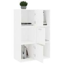 Armario de almacenamiento vidaXL blanco, 60x29,5x90 cm, material a base de madera. - Blanco - Ver 1