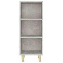 Credenza vidaXL grigio cemento 34,5x32,5x90 cm Materiale a base di legno - Grigio - Visualizzare 5