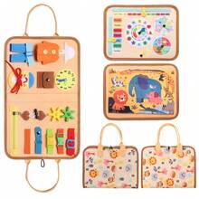 Busy Board Toddler Travel Toys Sensory Toys For Toddlers 1 2 3 4, Montessori Learning Toys For Toddlers Activities Board, Educational Toys Gift - Multicolor - View 12