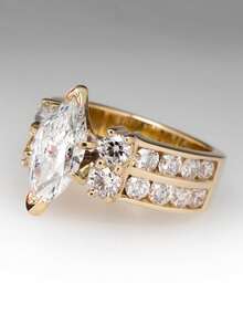 1 PC Fashion Cubic Zirconia Ring For Women For Wedding Engagement Anniversary Party Jewelry Valentine's Day Gift - 1# - View 3