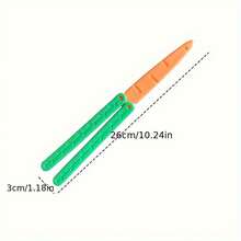 Nexora  3D Gravity Carrot Fidget, Y2K Style Stress Relief Toy - Multicolor - View 4