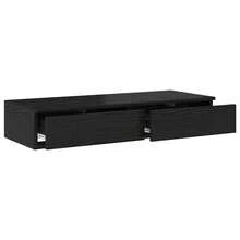 vidaXL Bettschubladen Schwarz Eichen-Optik 90 x 36,5 x 16,5 cm - Schwarz - Übersicht 5