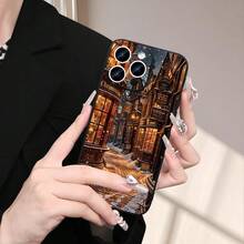La funda del teléfono tiene una impresión de paisaje de nieve de noche de invierno, una funda protectora creativa clásica y elegante, tacto mate negro, diseño a prueba de golpes y anticaídas, resistente a la suciedad y duradera, adecuada para  17/17 Pro/17 Pro Max/17 Air/ 16/16 Pro/16 Pro Max/16 Plus/ 15/15 Pro Max/15 Pro/15 Plus/ 14/14 Pro/14 Plus/14 Pro Max/ 13/13 Pro/13 Pro Max/12/12 Pro/12 Pro Max/11/11 Pro/11 Pro Max/XR/X/XS/XS Max. Es el regalo de cumpleaños perfecto para novias, novios, esposos, esposas, amigos o para uno mismo, innovador y a la moda, adecuado tanto para hombres como para mujeres.Proporciona protección integral y durabilidad. - Negro 2648 - Ver 2