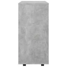 vidaXL Rollschrank Betongrau 60x35x75 cm Holzwerkstoff - Grau - Übersicht 7