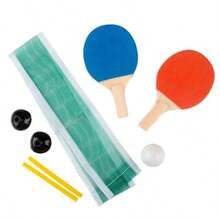 Mini Ping Pong Set Tenis de mesa 2 palas pelota de ping pong y red Juguete cardado individualmente para mayores de 8 años - multi - Ver 3