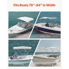 Stores de bateau - 3 Bogen 79-84*46 Zoll Hellgrau - Voir 6