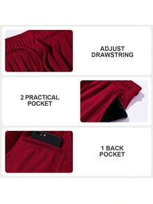 Men's Short Sleeve Sports Set Quick Dry Gym Workout 2 Piece T - Shirt & Shorts Stretchy Tracksuit,Men's 2 Piece Athletic Set Short Sleeve Moisture - Wicking Gym Shorts Breathable Running Tracksuit,Men's Casual Streetwear 2 Piece Set Short Sleeve T - Shirt & Shorts Stretchy Athletic Tracksuit - 紅色 - 查看 5