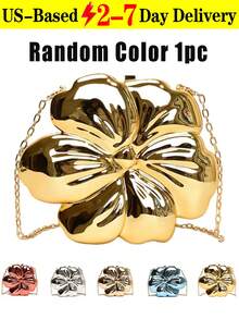 5PCS Women Cute Floral Clutch Purse Lovely Acrylic Evening Bag Fashion Circle Crossbody Bag For Shopping Sea Beach,Floral Evening Bag, Women's Clutch, 2025 New Arrival, Chain Shoulder Bag, Stylish And Sweet Wedding Party Bag - 彩色 - 查看 17
