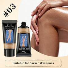 2pcs Leg Makeup - Moisturizing Body Foundation, Sunless Tanning Body Lotion, Even Skin Tone, Waterproof Coverage - Multicolor - View 7