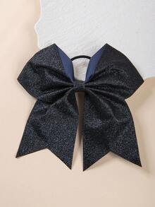 1pc Cheerleader Sequin Bow Hair Scrunchie, Vibrant Hair Band And Headband, Available In Red, Gold And Other Colors, Create Dazzling Sports Hairstyle For Competitions And Performances - Multicolor - View 14