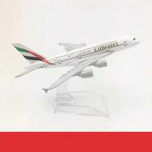 Emirates Airline Aircraft Model, Alloy Airplane Model 380 747 777, Federal, Qatar, Saudi, UK, US, France, Germany, Australia, Spain, Japan, Decoration, Ornament, Desktop, Gift, Birthday Gift, Holiday Gift, Creative - Grey - View 3