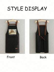 1pc Customized Apron, Suitable For Dad, Father, Men, Women, Can Customize Text And Logo, Chef Cooking Kitchen Apron, Personalized Waterproof Kitchen Apron, Can Customize Logo And Name, Chef Cooking Apron, Perfect Gift For Mom, Husband, Girlfriend, Boyfriend, Father's Day, Valentine's Day, Mother's Day, Birthday, Anniversary, Graduation, Wedding, Unique And Thoughtful. - Multicolor - View 7