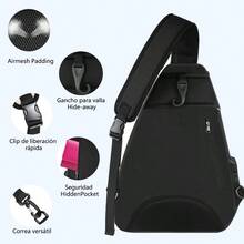 R-B de Tenisla Raqu de Pa la de Tenis Para Mueres y ores B de Tenis Reente al Agua para Raqus Bádminton y Otros Accesos Deportivos - negro - Ver 4