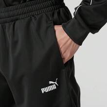 PUMA Zippered Stand Collar Long-Sleeve Jacket, Comfortable Trousers, Casual Sports Suit For Men - Black - View 5