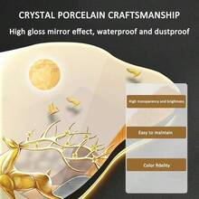 zxr Decoración de pared con arte 3D esculturas de pared pintura colgante pez koi lámpara de decoración de pared de pino acogedor pintura colgante de pared de Feng Shui chino tradicional125 - Un estilo - Ver 4