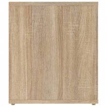 Larryhot Mueble para TV madera contrachapada color roble 100x35x40 cm, Robusto y duradero, fácil de montar, una opción ideal para la decoración del hogar - Marrón - Ver 7