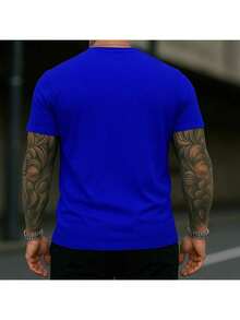 Camiseta Fantasma Skatista Estilo Streetwear Skate Ghost Masculina 100%a algodão Leve Confortável - Azul - Visão 5