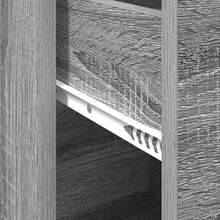 Credenza vidaXL Grigio Sonoma 38 x 34,5 x 75 cm Materiale a base di legno - Grigio - Visualizzare 9
