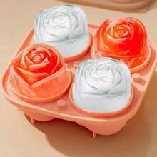 Fun Shapes,Rose Ice Cube Mold,Rose Gift Ice Ball Maker Mold | Silicone Ice Cube Tray,Whiskey Ice Cubes Mold,Bourbon Ice Cube Molds Slow Melting Ice For Whiskey Cocktails&Old Fashioned - Pink - View 5