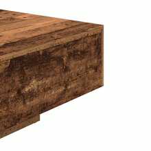 Tavolino vidaXL, effetto legno di recupero, 85x55x31 cm, legno composito - Castano - Visualizzare 7