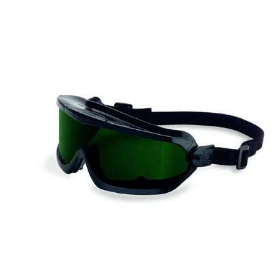 Uvex V-Maxx Safety Goggle Indirect Vent, Elastic Headband, IR/PC Shade 5.0 Lens with Anti-Scratch Hardcoat, Green (11250850),35878795