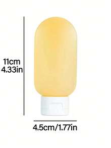 60ml Soft Squeeze Shell-Shaped Bottle For Face Wash, Shampoo, Independent Bottle Travel Cosmetic Shower Gel, Toner Bottle, Leak-Proof Travel Bottle, Refillable Liquid Travel Accessory For Cosmetics, Shampoo Or Toner Storage - Multicolor - View 3
