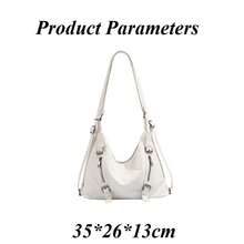Zaino da donna elegante e versatile, borsa retrò in morbida pelle di grande capienza, borsa a tracolla/spalla/da trasporto, borsa da donna multifunzionale e leggera. - Bianco - Visualizzare 3