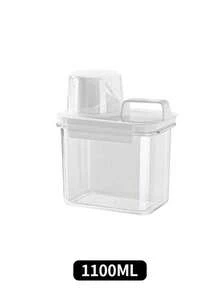 1pc Large Capacity Multi-Functional Storage Box, Suitable For Storing Laundry Powder, Detergent Beads, Etc. - Ideal For Kitchen, Pantry, Bathroom And Home Organization - Perfect Gift For Holidays, Laundry Storage And Organization - Transparent - View 14