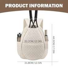 R-Tennis Racket Bag Large Capacity Tennis Backpack wit Multi-Pocket Pickleball Bag  Women and Men - como en la foto - Ver 2