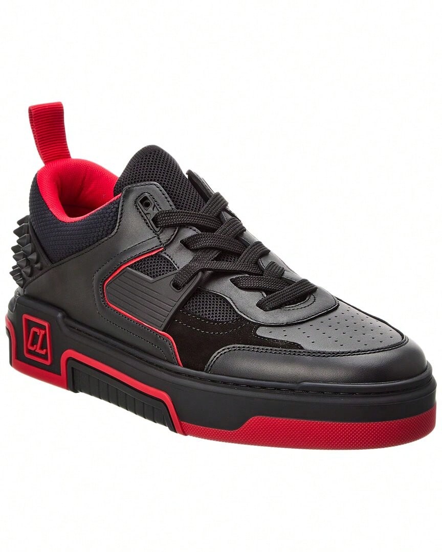 Christian Louboutin Astroloubi Leather Sneaker - 黑色 - 查看 1