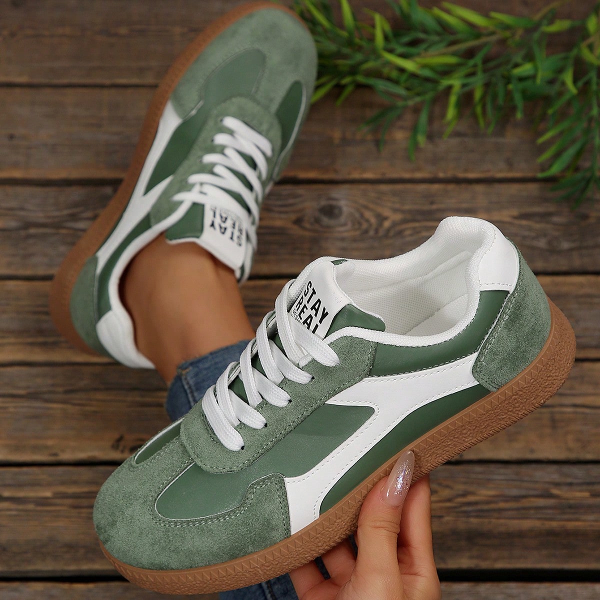 Zapatillas deportivas casuales y versátiles con estampado de leopardo para mujeres, con suela de goma suave, cómoda y duradera, zapatos deportivos l
