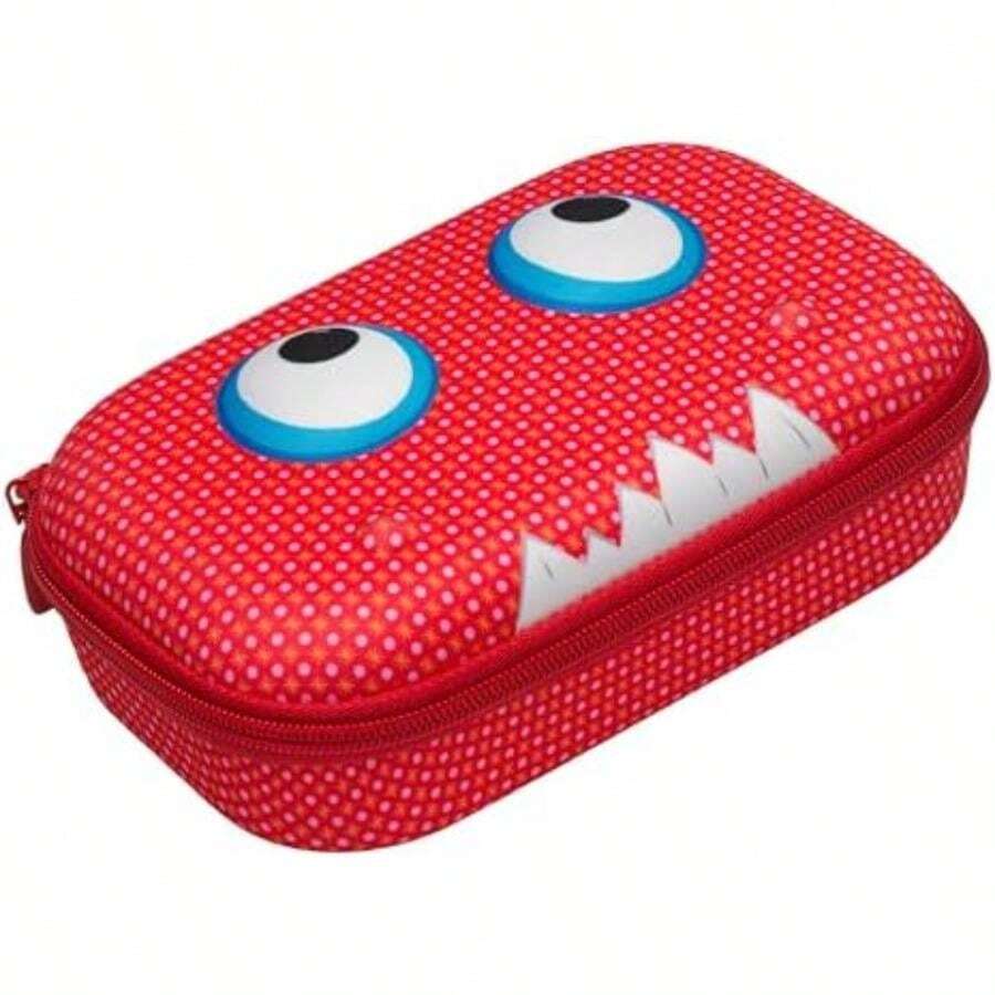 ZIPIT Beast Estuche para lápices para niños | Estuche de gran capacidad | Estuche escolar para niñas y niños (Rojo)(Red) - Multicolor - Ver 1