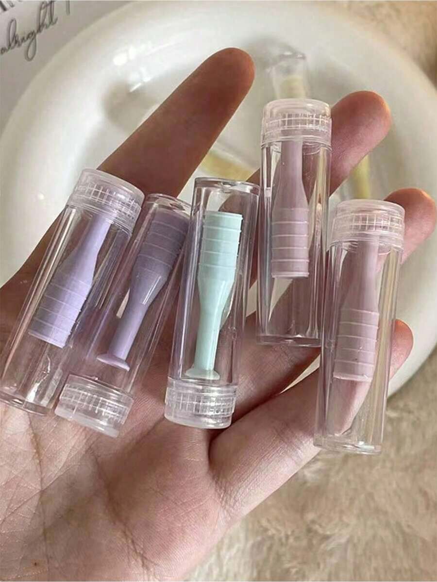 1pc Soft Silicone Suction Cup Contact Lens Remover Tool, Contact Lens Insertion And Removal Tool With Plastic Case - Multicolor - View 1