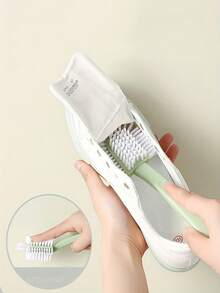 1/2pcs Multi-Angle Shoe Cleaning Brush, 5-In-1 Durable Shoe Scrubber, Plastic Material, Efficient Cleaning, Suitable For Laundry And Shoe Cleaning, Also Applicable For Household Cleaning - Multicolor - View 4
