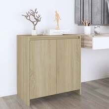 Aparador vidaXL Sonoma Oak 70x41x75 cm Material à base de madeira - Bege - Ver 3