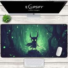 Fantasy Night Desk, Hollow Forest Mouse Pad, Sword,, Green Mouse Pad, Playmat, Gaming Mouse Pad, Gamer, Desk Decoration - 黑色 - 查看 6