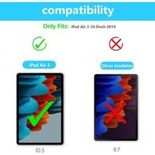 2x Screen Protector For IPad Air 3 / IPad Pro 10.5 2017 10.5 Inch Tempered Glass Screen Protector, 35879020 - Cadet Blue - View 2