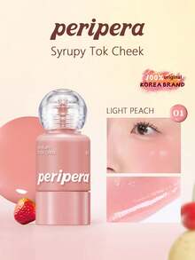 Peripera 001# 液体腮红，打造水润妆效，保湿配方，全天候保湿，丝绒般柔滑质地，自然可爱珠光，轻盈易晕染，持久玫瑰红晕，柔焦光泽，提亮肤色，韩国化妆品，节日礼物，母亲节礼物，9克/0.32盎司 - 01 - 查看 1