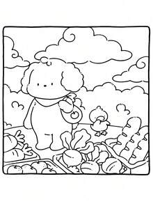 1本 COZY NOOKS 舒適塗色本 [可愛] 兒童塗鴉繪畫本，以可愛生物為主題的繪畫本，蒙特梭利繪畫玩具，創意禮物。線條簡單易上色，包含植物主題的塗色本，適合成人 - 彩色 - 查看 5
