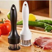 1PC Kitchen Meat Tenderizer, Camping Kitchen Tool, Stainless Steel Meat Tenderizer, Suitable For Home Kitchen ScenesTools For Making Steak(Random Color) - Random - View 1